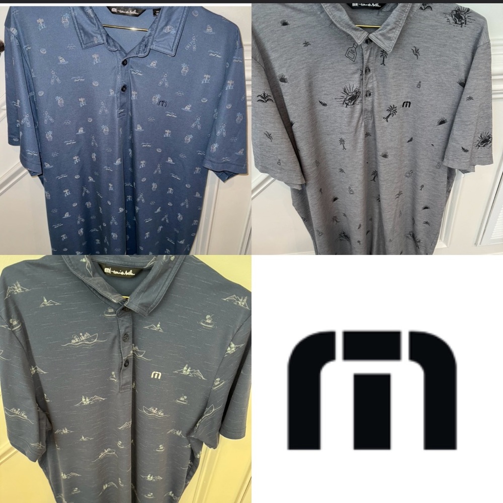 3 Travis Mathew Polos - size XXL